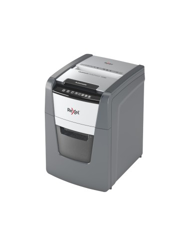 Destructora de documentos rexel optimum auto100m capacidad de corte 100 hojas destruye grapas clips y