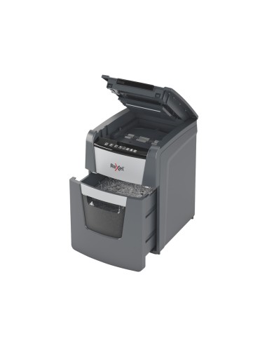 Destructora de documentos rexel optimum auto100m capacidad de corte 100 hojas destruye grapas clips y