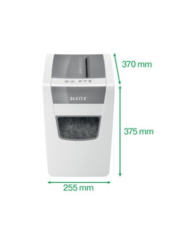 Destructora de documentos leitz iq slim home office 150 capacidad de corte 10 hojas destruye grapas y clips
