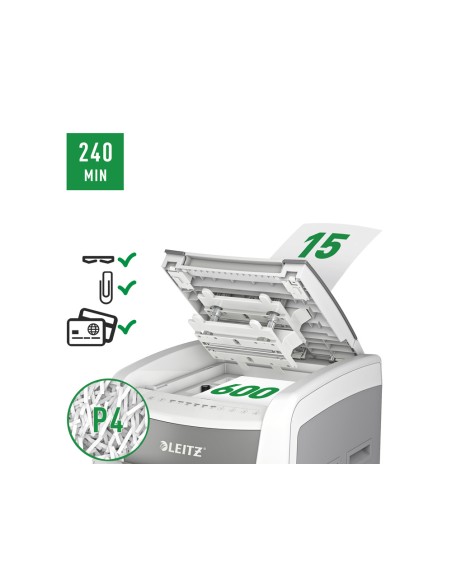 Destructora de documentos leitz iq auto office pro 600 capacidad de corte 600 hojas destruye grapas y clips Destructora de documentos leitz iq auto office pro 600 capacidad de corte 600 hojas destruye grapas y clips