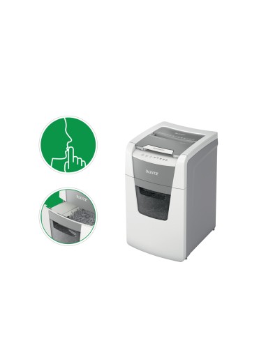 Destructora de documentos leitz iq auto office 150 capacidad de corte 150 hojas destruye grapas y clips