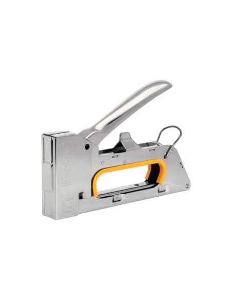 Grapadora rapid clavadora pro r23e metalica cromada usa grapas n 13