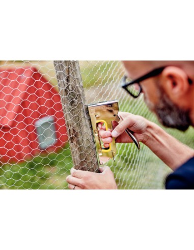 Grapadora rapid clavadora pro r23e metalica cromada usa grapas n 13