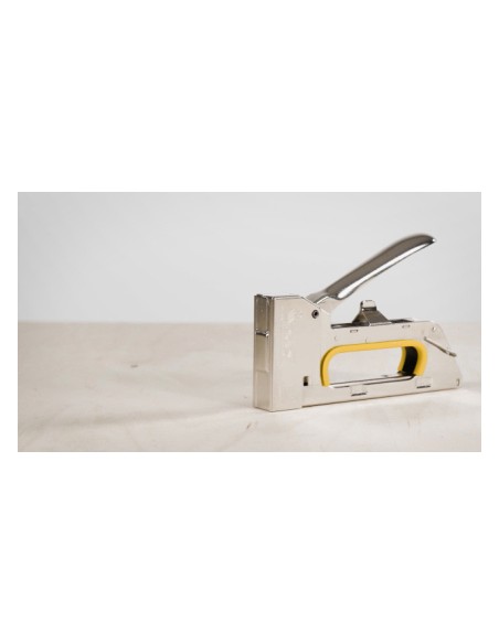 Grapadora rapid clavadora pro r23e metalica cromada usa grapas n 13