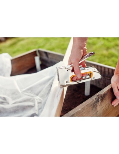 Grapadora rapid clavadora pro r23e metalica cromada usa grapas n 13