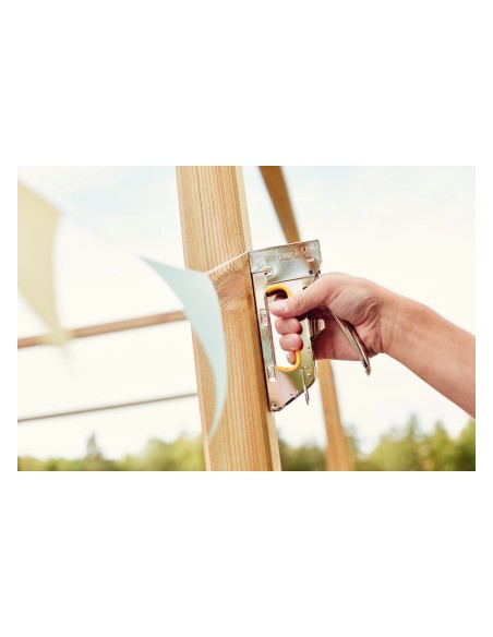 Grapadora rapid clavadora pro r23e metalica cromada usa grapas n 13