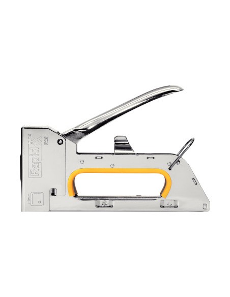 Grapadora rapid clavadora pro r23e metalica cromada usa grapas n 13