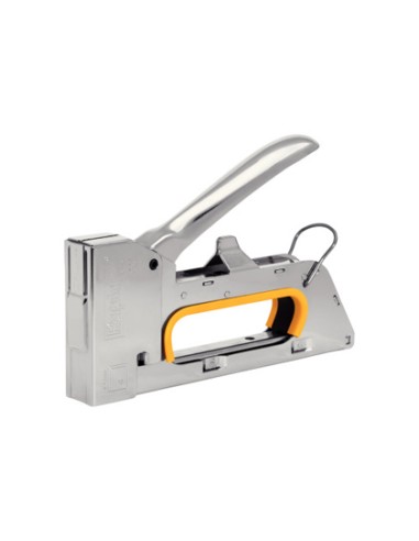 Grapadora rapid clavadora pro r23e metalica cromada usa grapas n 13