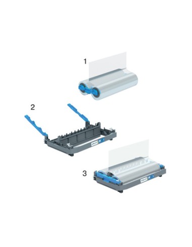 Repuesto para plastificadora gbc foton din a4 75 micras bobina 564 mt brillo
