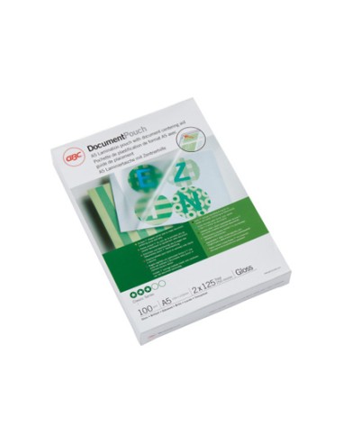 Bolsa de plastificar gbc din a5 2x125 micras caja de 100 unidades
