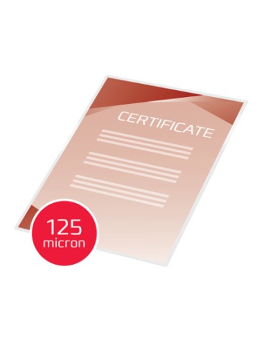 Bolsa de plastificar gbc din a4 2x125 micras mate caja de 100 unidades