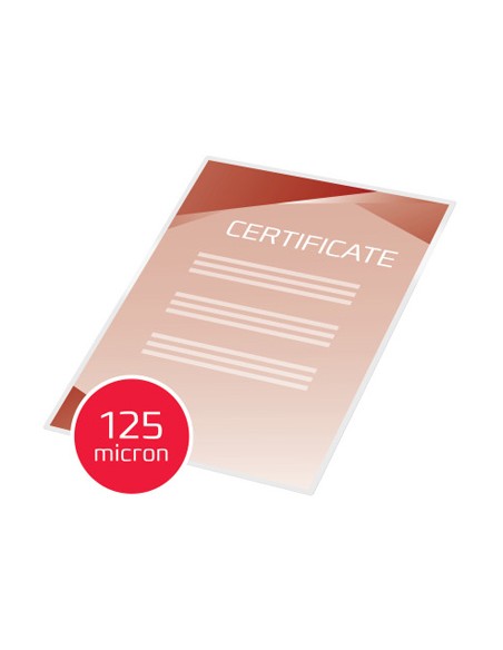 Bolsa de plastificar gbc din a4 2x125 micras mate caja de 100 unidades