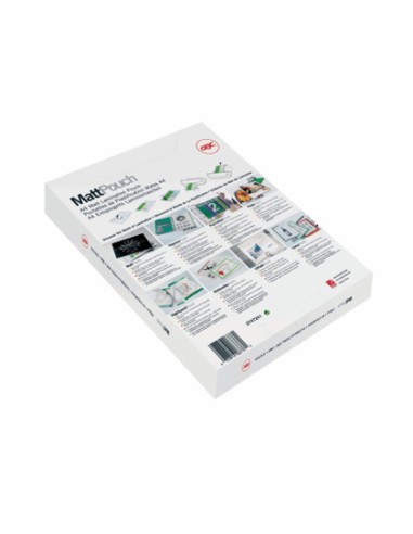 Bolsa de plastificar gbc din a4 2x125 micras mate caja de 100 unidades