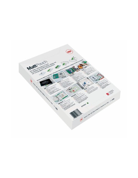 Bolsa de plastificar gbc din a4 2x125 micras mate caja de 100 unidades