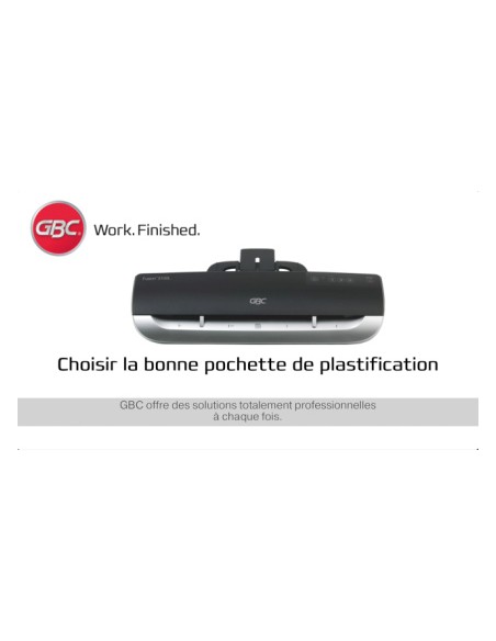 Bolsa de plastificar gbc din a4 2x125 micras mate caja de 100 unidades