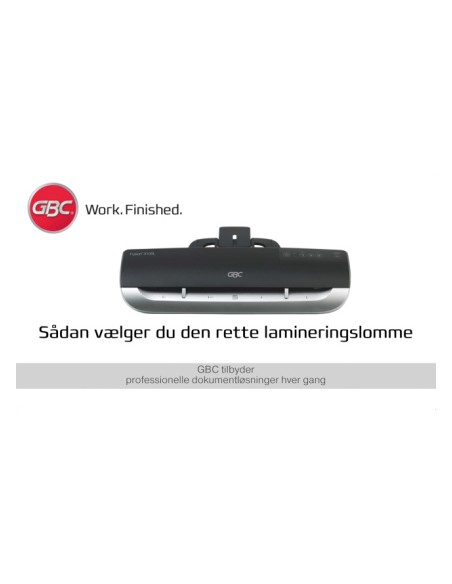 Bolsa de plastificar gbc din a4 2x125 micras mate caja de 100 unidades