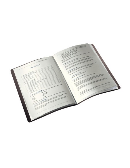 Carpeta leitz escaparate din a4 20 hojas polipropileno color negro