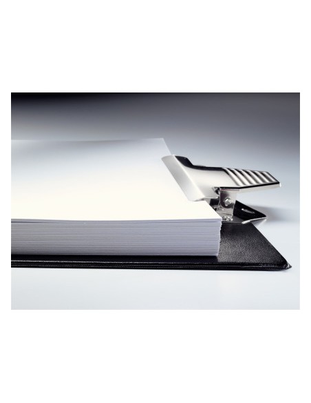 Portanotas esselte din a4 plastico forrado con pinza color negro