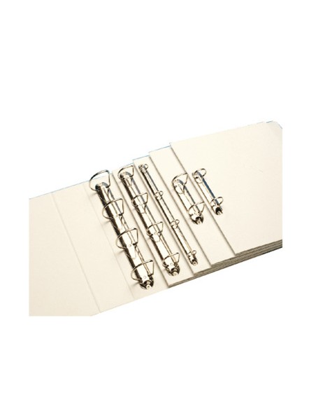 Carpeta canguro esselte basica 4 anillas mixtas 40 mm din a4 plastico color blanco