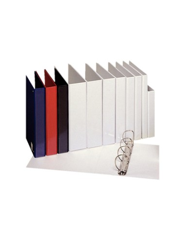 Carpeta canguro esselte basica 4 anillas mixtas 40 mm din a4 plastico color blanco
