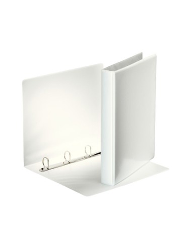 Carpeta canguro esselte basica 4 anillas mixtas 25 mm din a4 plastico color blanco