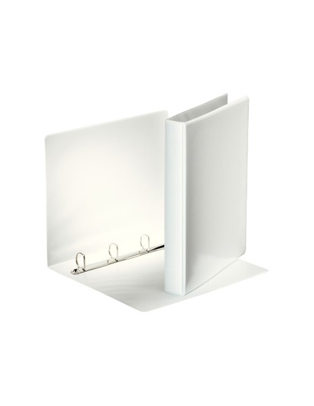 Carpeta canguro esselte basica 4 anillas mixtas 25 mm din a4 plastico color blanco