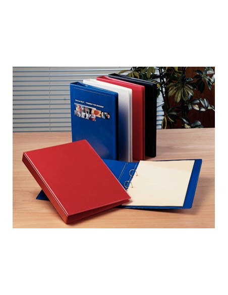 Carpeta canguro esselte basica 4 anillas mixtas 25 mm din a4 plastico color blanco