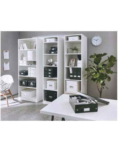 Caja almacenamiento leitz clickstore wow carton reciclado color negro 281x200x369 mm