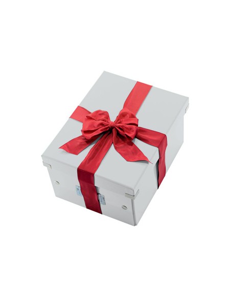 Caja almacenamiento leitz clickstore wow carton reciclado color blanco 281x200x369 mm