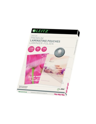 Bolsa de plastificar leitz din a4 125 micras caja de 100 unidades