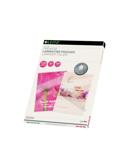 Bolsa de plastificar leitz din a3 125 micras caja de 100 unidades Bolsa de plastificar leitz din a3 125 micras caja de 100 unidades