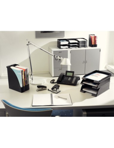 Bandeja sobremesa leitz plus jumbo opaca color negro 257x357x103 mm