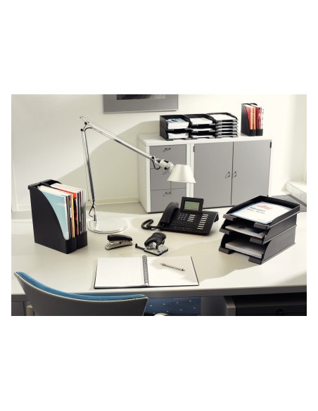 Bandeja sobremesa leitz plus jumbo opaca color negro 257x357x103 mm