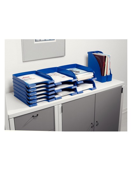 Bandeja sobremesa leitz plus jumbo opaca color negro 257x357x103 mm