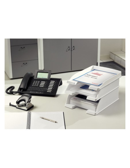 Bandeja sobremesa leitz plus jumbo opaca color negro 257x357x103 mm