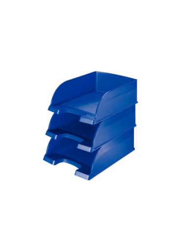 Bandeja sobremesa leitz plus jumbo opaca color azul 255x357x103 mm