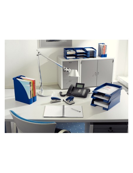 Bandeja sobremesa leitz plus jumbo opaca color azul 255x357x103 mm