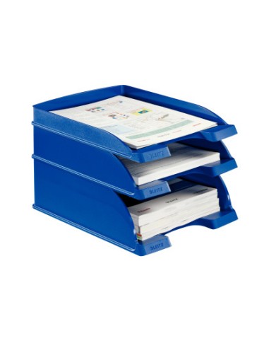 Bandeja sobremesa leitz plus jumbo opaca color azul 255x357x103 mm