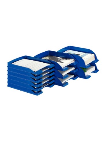 Bandeja sobremesa leitz plus jumbo opaca color azul 255x357x103 mm