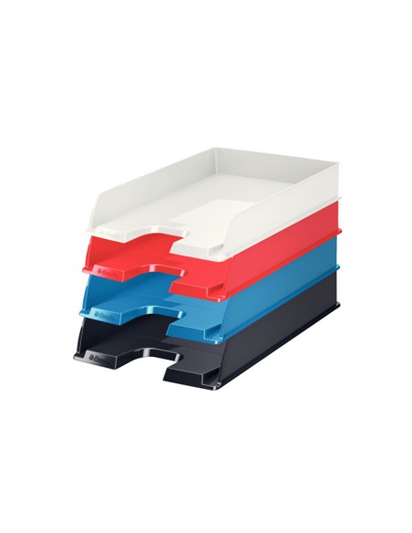 Bandeja sobremesa esselte europost opaca color negro vivida 254x61x350 mm