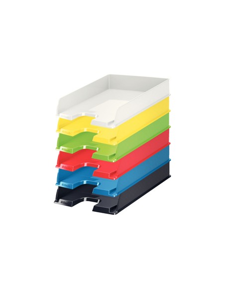 Bandeja sobremesa esselte europost opaca color negro vivida 254x61x350 mm