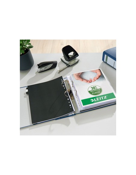 Archivador de palanca leitz 180 din a4 maxi polipropileno lomo 80 mm color azul