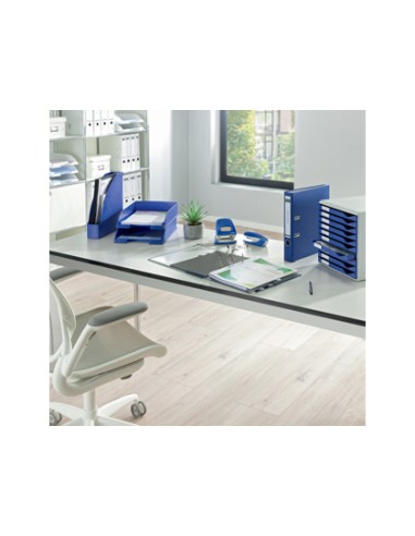 Archivador de palanca leitz 180 din a4 maxi polipropileno lomo 80 mm color azul