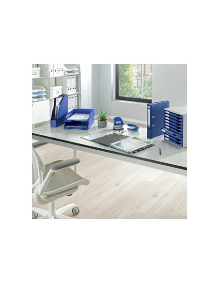 Archivador de palanca leitz 180 din a4 maxi polipropileno lomo 80 mm color azul