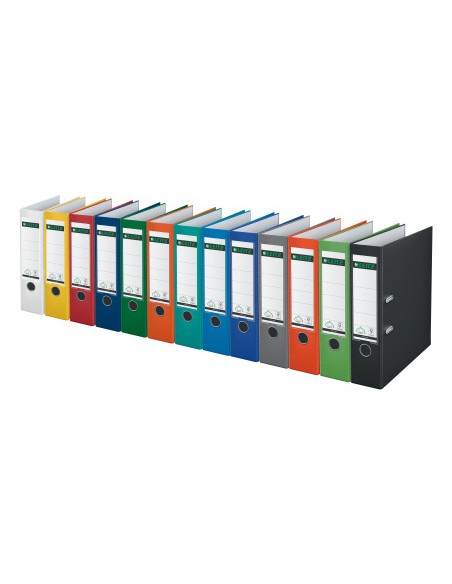 Archivador de palanca leitz 180 din a4 maxi polipropileno lomo 80 mm color azul