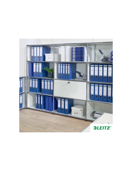 Archivador de palanca leitz 180 din a4 maxi polipropileno lomo 80 mm color azul