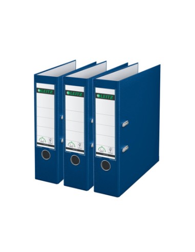 Archivador de palanca leitz 180 din a4 maxi polipropileno lomo 80 mm color azul