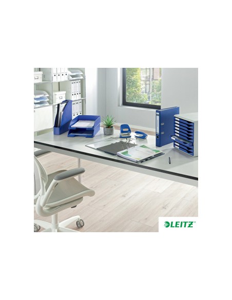 Archivador de palanca leitz 180 din a4 maxi polipropileno lomo 80 mm color azul