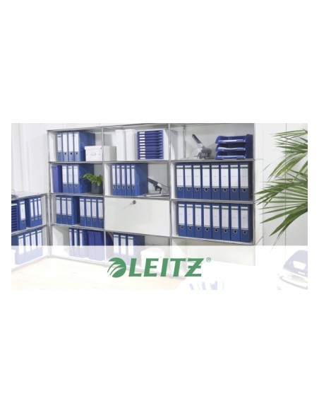 Archivador de palanca leitz 180 din a4 maxi polipropileno lomo 80 mm color azul