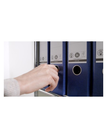 Archivador de palanca leitz 180 din a4 maxi polipropileno lomo 80 mm color azul